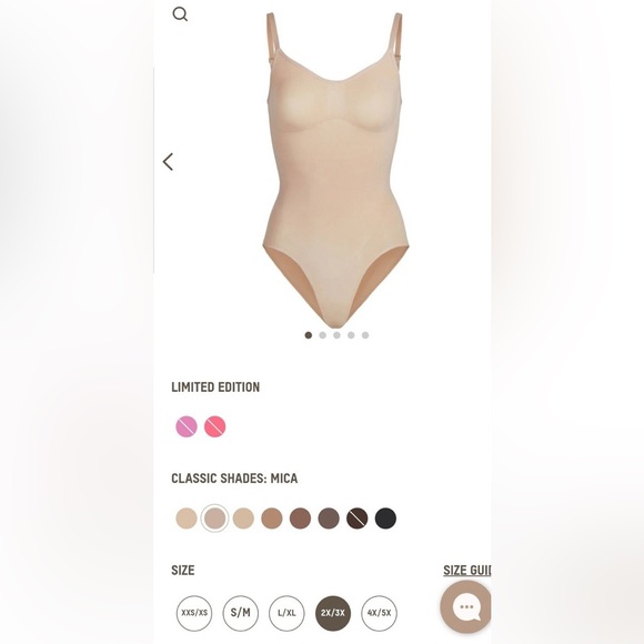 SKIMS SEAMLESS SCULPT BRIEF BODYSUIT CLAY MULTIPLE SIZES: XXS/XS, XS, S/M, L/XL - Picture 12 of 12